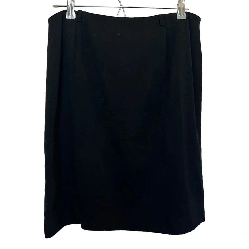 Jones New York Y2K Wool Skirt‎ Black Size 14